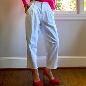 High wasted, white vintage Dockers.